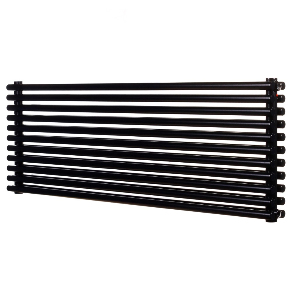 Трубчатый радиатор Betatherm горизонтальный Praktikum PH2 425x1400 (Черный Ral9005M подк. 34) Фото - 1